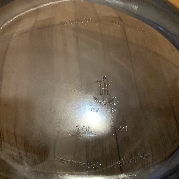 VTG Anchor Hocking 2 Qt Casserole Ovation Dish w Lid Cobalt Blue - Picture 4 of 6